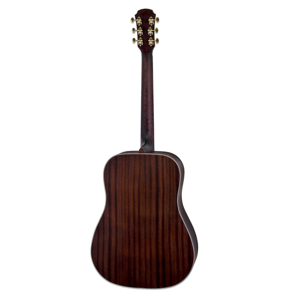 Aria 111DP Delta Blues Dreadnaught Acoustic Guitar - Muddy Brown