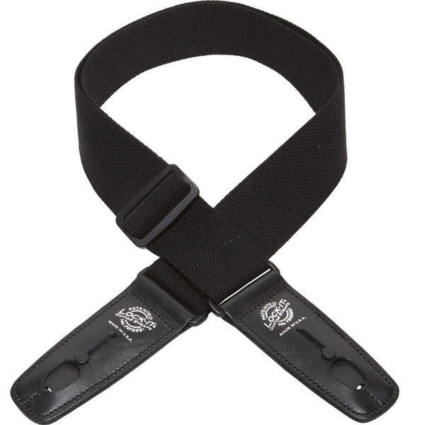 Lock-It - 2" Black Cotton Series Strap - Built-in Locks