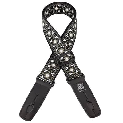 Lock-It - 2" Retro Vintage Woven - Jacquard Sojourner Grey - Built-in Locks