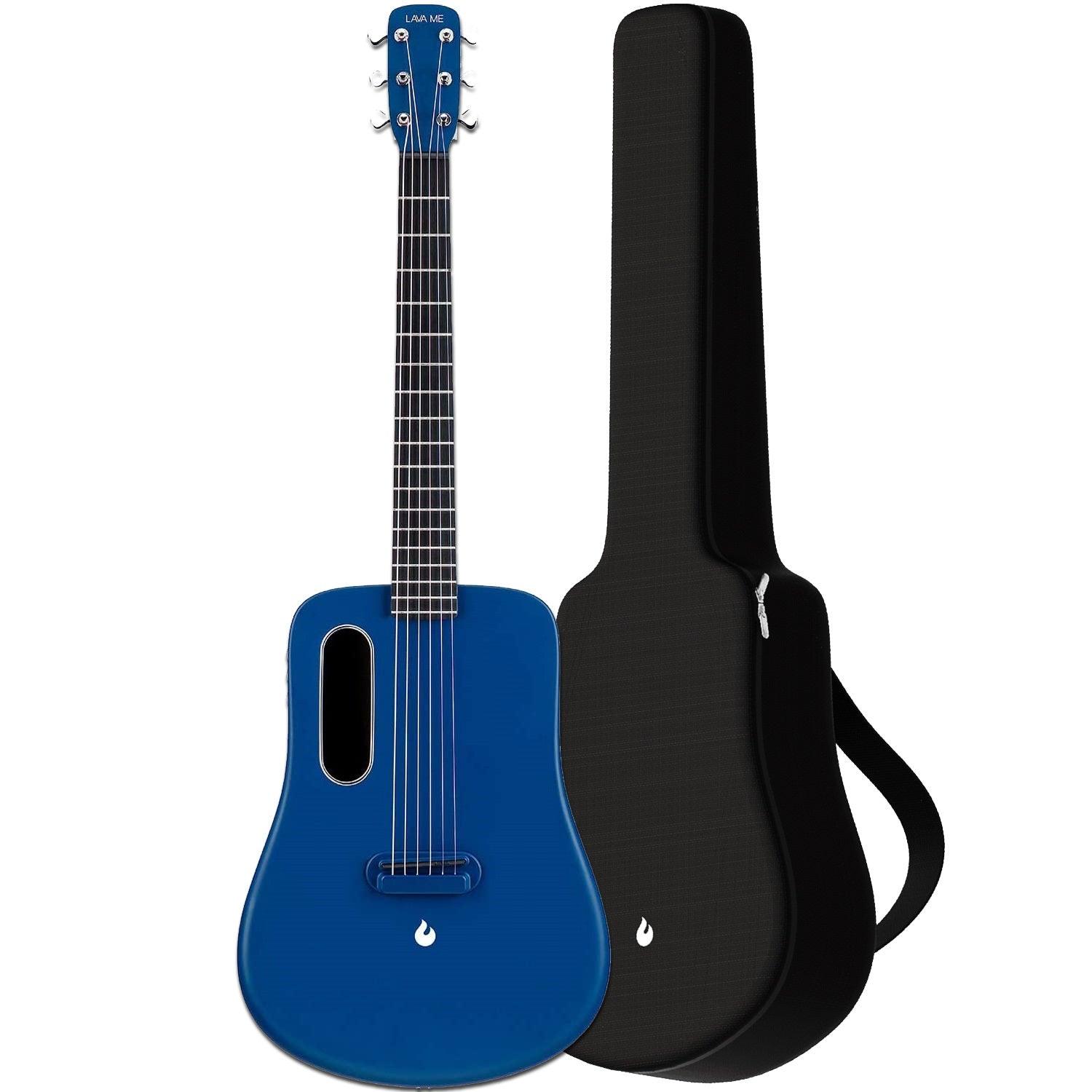 Blue Lava ME 2 Freeboost Carbon Fiber Acoustic Electric Travel Guitar -  Blue – Cumberland Guitars