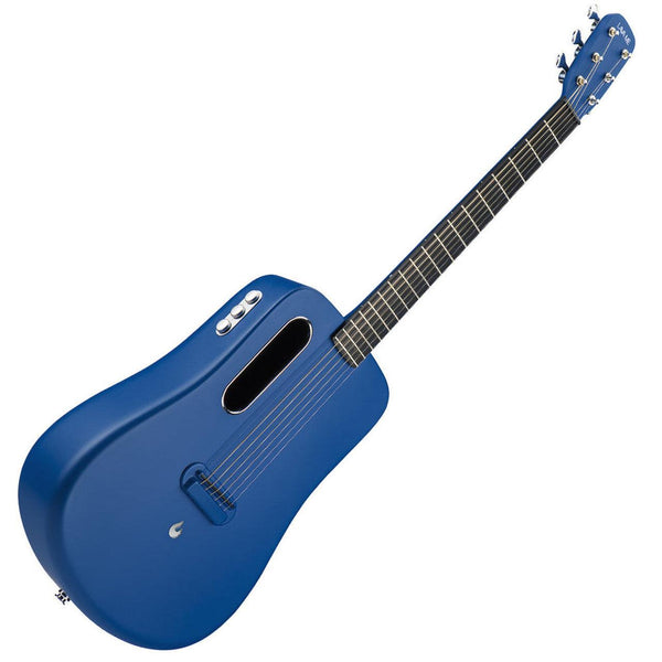 Blue Lava ME 2 Freeboost Carbon Fiber Acoustic Electric Travel Guitar - Blue - Cumberland Guitars