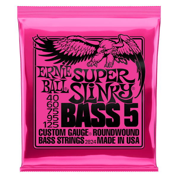 Ernie Ball Super Slinky Bass 5 - Nickel Round Wound Strings 40 60 75 95 125