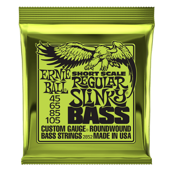 Ernie Ball SHORT SCALE Regular Slinky Bass Nickel Round Wound Strings 45 65 85 105