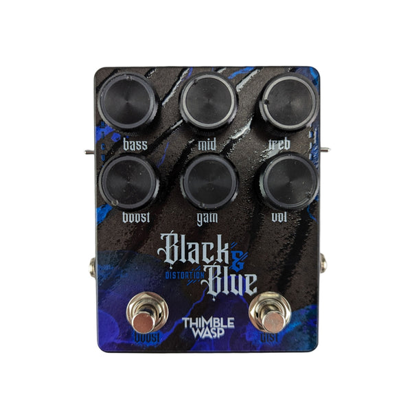 Thimble Wasp Effects - Black & Blue Distortion - Heavy Hi-Gain Pedal