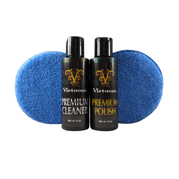 Virtuoso Cleaner and Polish Bundle with 2x MicroFiber Pads