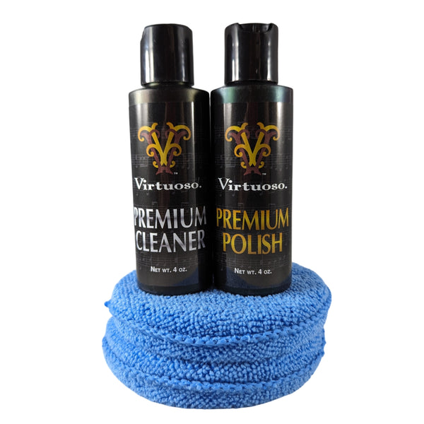 Virtuoso Cleaner and Polish Bundle with 2x MicroFiber Pads