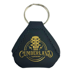 Cumberland Guitars - Leather Pickholder Keychain - Black - Cumberland Guitars