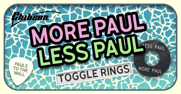 Chibson USA - Less Paul More Paul Toggle Switch Ring - White w/ Gold - Cumberland Guitars