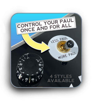 Chibson USA - Less Paul More Paul Toggle Switch Ring - White w/ Gold - Cumberland Guitars
