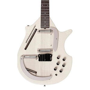 Danelectro Coral Electric Sitar - White Crackle - Cumberland Guitars
