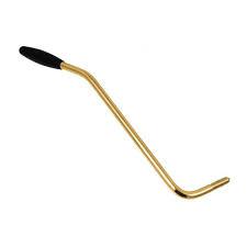 US 10-32 Tremolo Arm with Black Tip - For American Fender and Gotoh - Gold - Whammy Bar - Cumberland Guitars