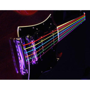 DR Strings - Neon Multi-Color 9-42 Light Guitar Strings - The Luminescent String - Cumberland Guitars