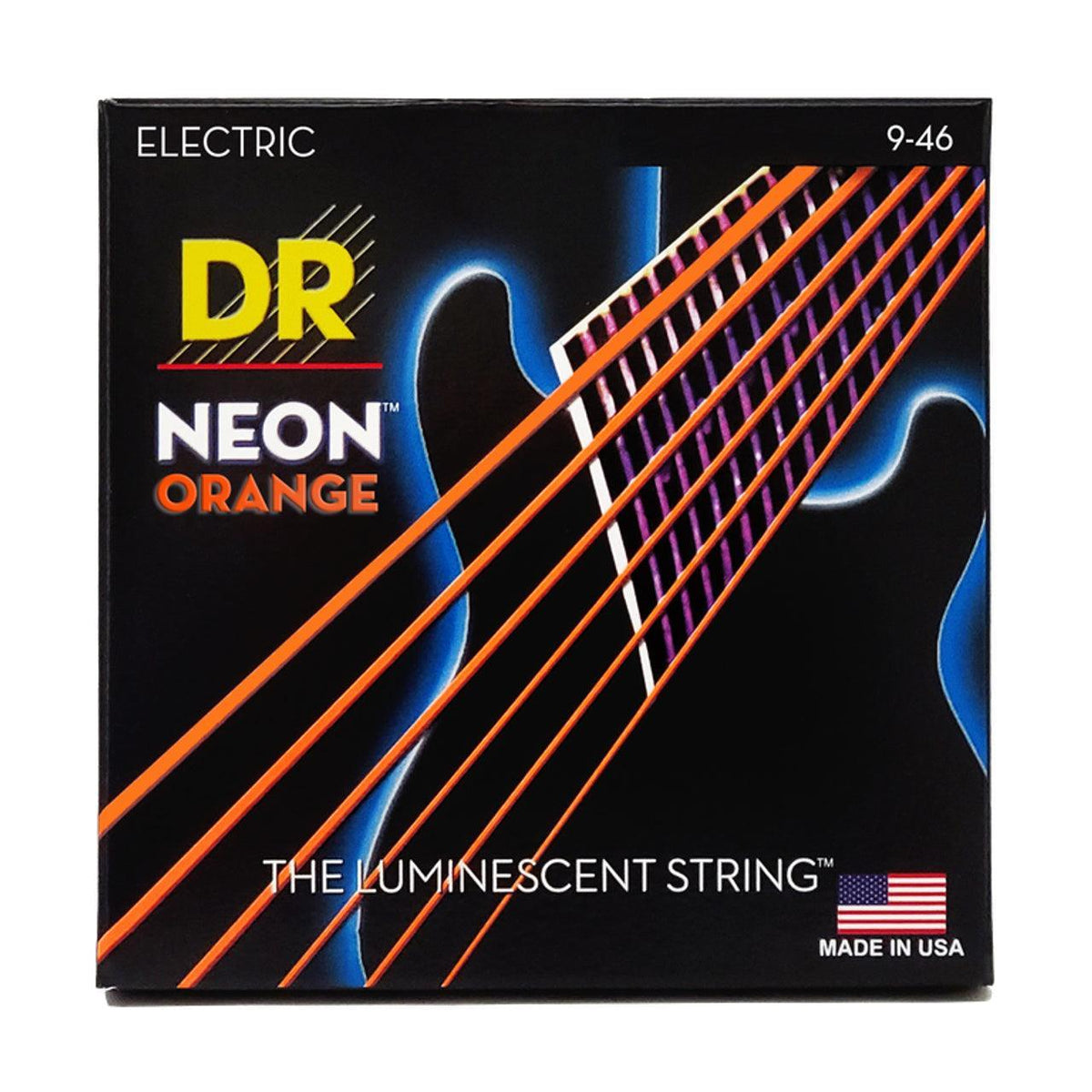 DR Strings - Neon Orange 9-42 Light Guitar Strings - The Luminescent ...