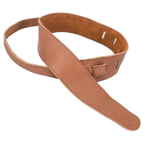 Henry Heller American Buffalo Leather Soft Strap - Brown - Cumberland Guitars