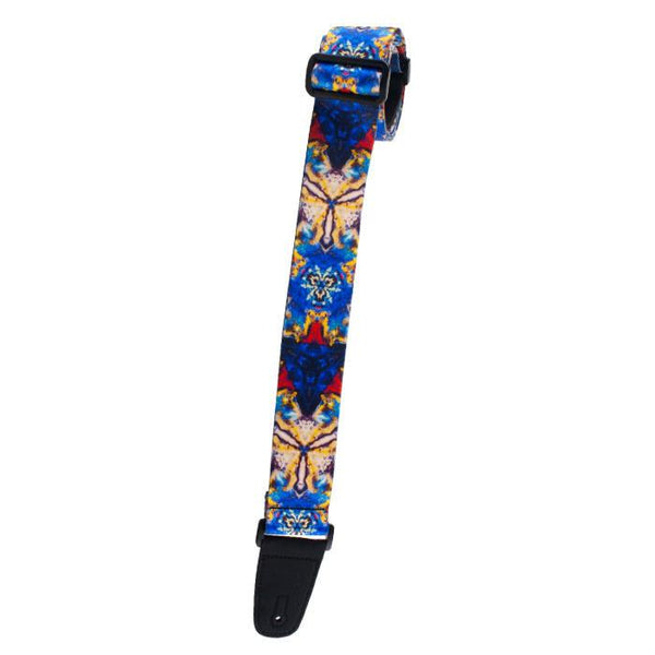 Henry Heller Artist Series Sublimation Strap - Blue Multicolor Burst - Cumberland Guitars