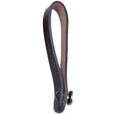 RightOn! Leather Guitar Neck Straplink - Black - Attaches ANY Strap To Your Acoustic! - Cumberland Guitars