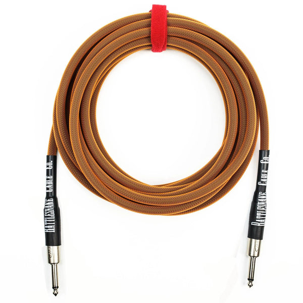 Rattlesnake Cable Co. - 20' Guitar Instrument Cable - Copper - Straight to Straight