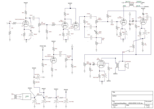 Hunter Amplifiers - Kenoverb 10SE - 10-watt Single Ended 1x12 Tube Combo Amp