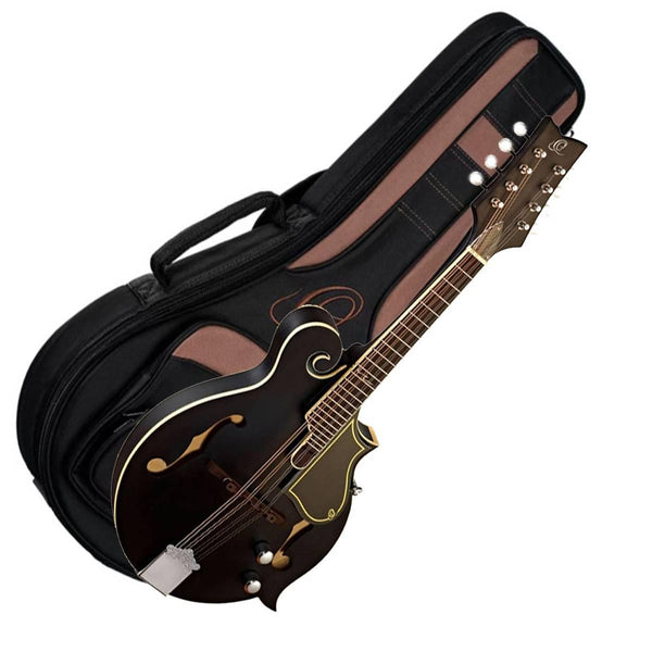 Ortega RMFE40SBK Acoustic Electric Mandolin - Satin Black - w/ Gig Bag - Cumberland Guitars