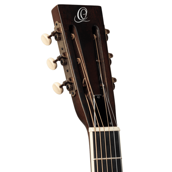 Ortega RRG30E-WB Americana Series Acoustic Electric Resonator - Distressed Satin Whiskey - Cumberland Guitars