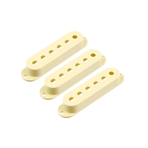 PC-0406 Set of 3 Cream Pickup Covers for Stratocaster Single Coils - Cumberland Guitars