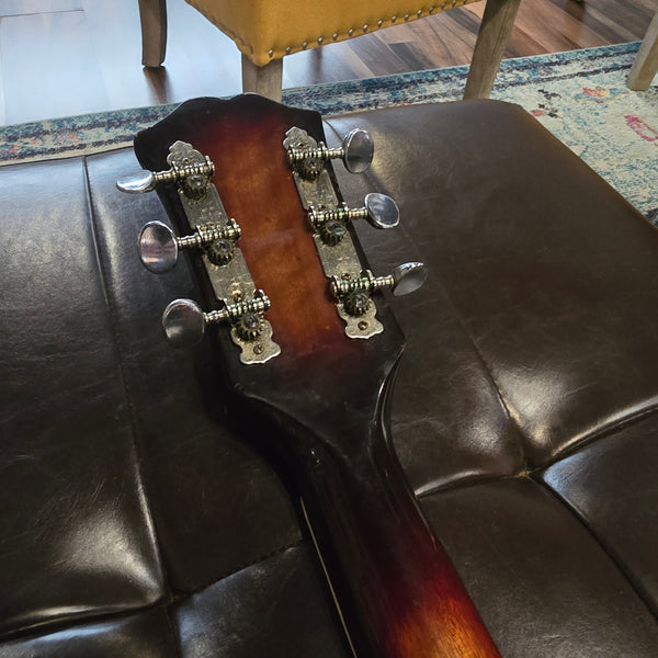 Early 1970's Univox MIJ Dreadnaught - Flame Maple Sunburst - Sold Woods - w/OHSC