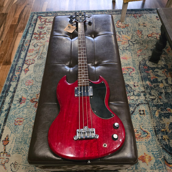 2006 Epiphone EB-0 Short-Scale Bass - Cherry Red - w/Gig Bag