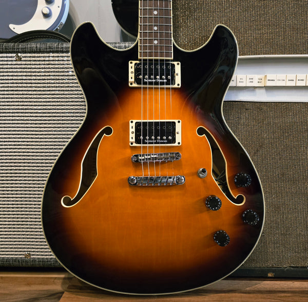 2004 Ibanez AS73-BS-12-01 Artcore Semi-Hollow - Sunburst w/ Upgrades and Case