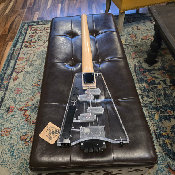 Headless Transparent Lucite LED Light Show Wedge Bass