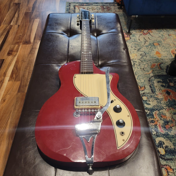 1960 Supro Belmont Poppy Red w/ Case