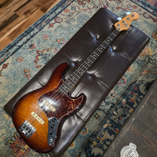 Used Warmoth Fender Jazz Parts Bass - Sunburst