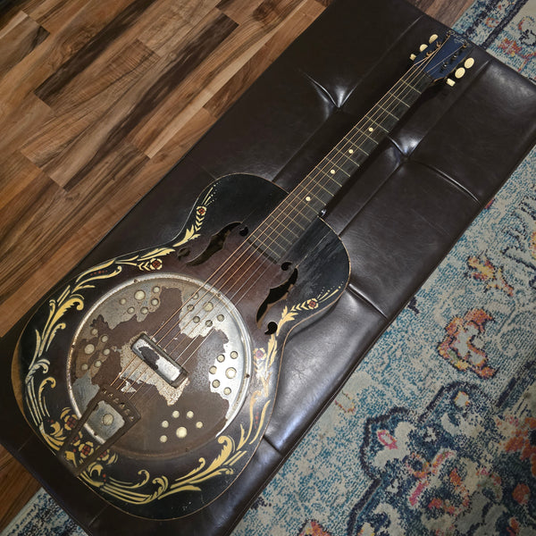 1930s Harmony-Built Del Oro Fauxbro w/ Case