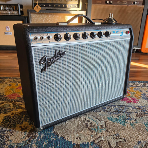 Used Fender '68 Custom Pro Reverb - Silverface - 40watt - 1x12 - Combo Tube Amp - w/Cover