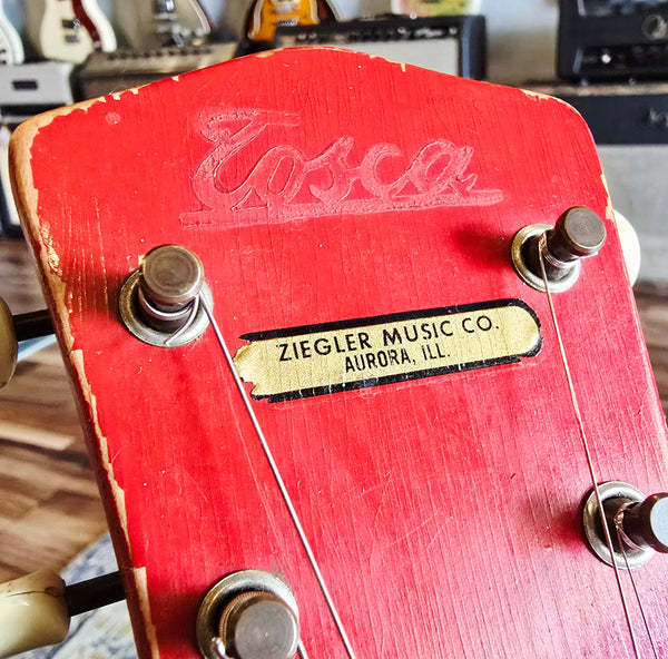 1964 Tosca Thunderstick - Valco Supro - Short-Scale - Red - w/ Original Case