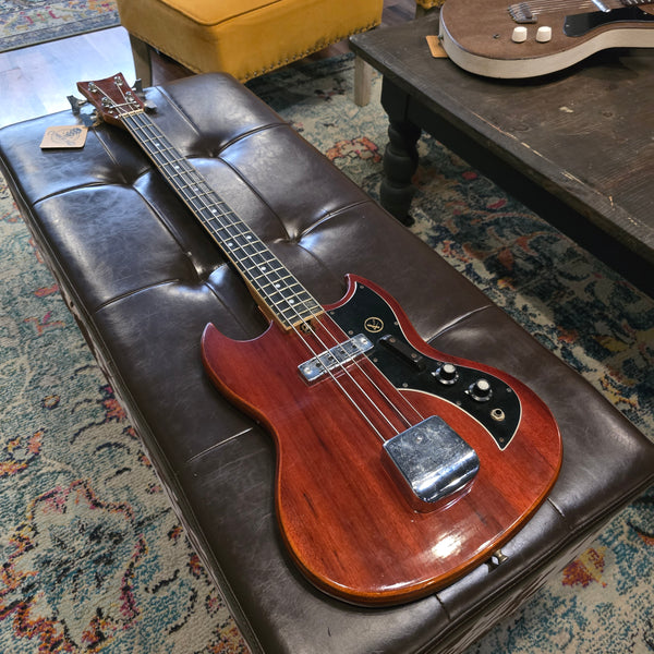 Early 1970s Kay K-1B Short Scale Bass - SG Body - w/ Gig Bag