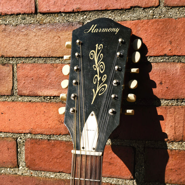 1972 Harmony H1269 12-String Acoustic - Natural - w/Original Case