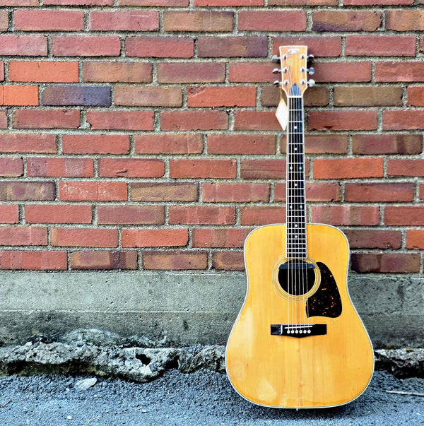 1977 Tama Hoshino TW-09 - Natural - Dreadnaught w/ Pickup and Case