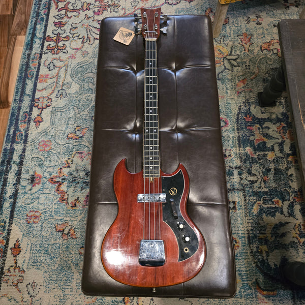 Early 1970s Kay K-1B Short Scale Bass - SG Body - w/ Gig Bag