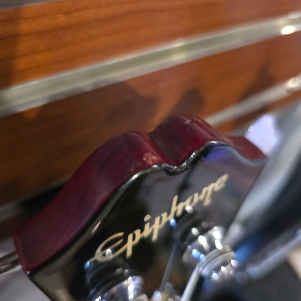 2006 Epiphone EB-0 Short-Scale Bass - Cherry Red - w/Gig Bag