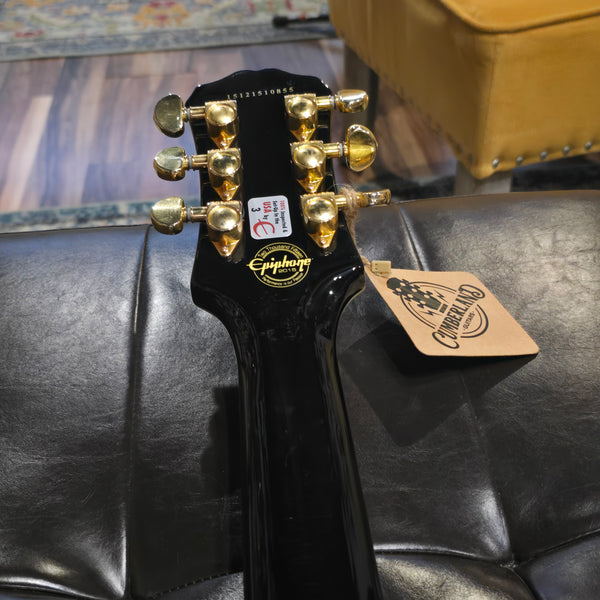2015 Epiphone Les Paul Custom Pro - Left Handed LH - Black
