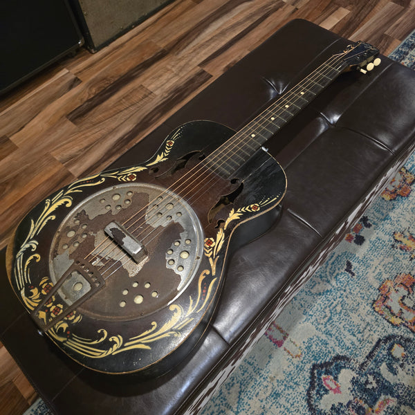 1930s Harmony-Built Del Oro Fauxbro w/ Case