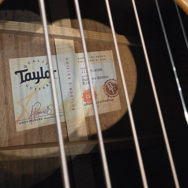 2019 Taylor Builder's Edition K14CE - Adirondack and Koa - w/Case