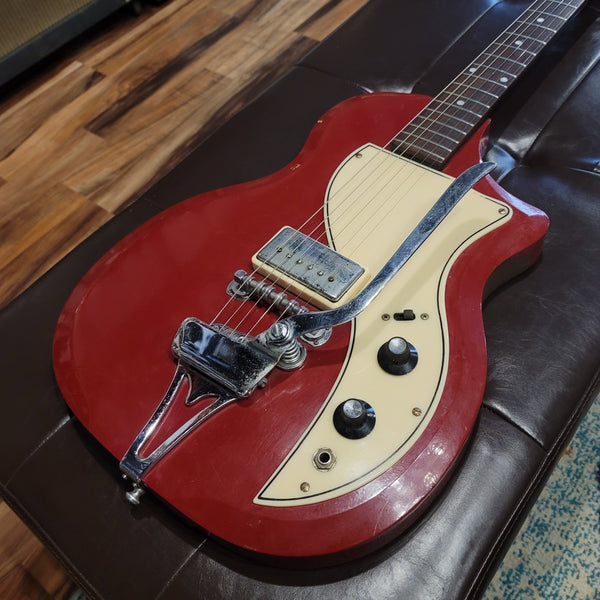 1960 Supro Belmont Poppy Red w/ Case