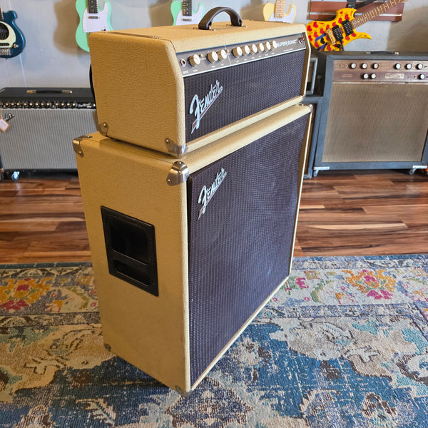 Used Fender Super-Sonic 60 Stack - Head + 4x12 Cabinet - Blonde