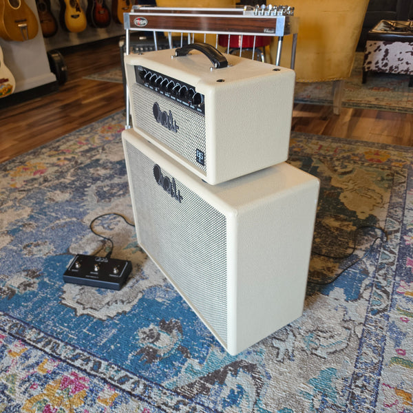 Used PRS DGT 15 Head + Cabinet Stack - 15-watts - 1x12 - White - w/Footswitch