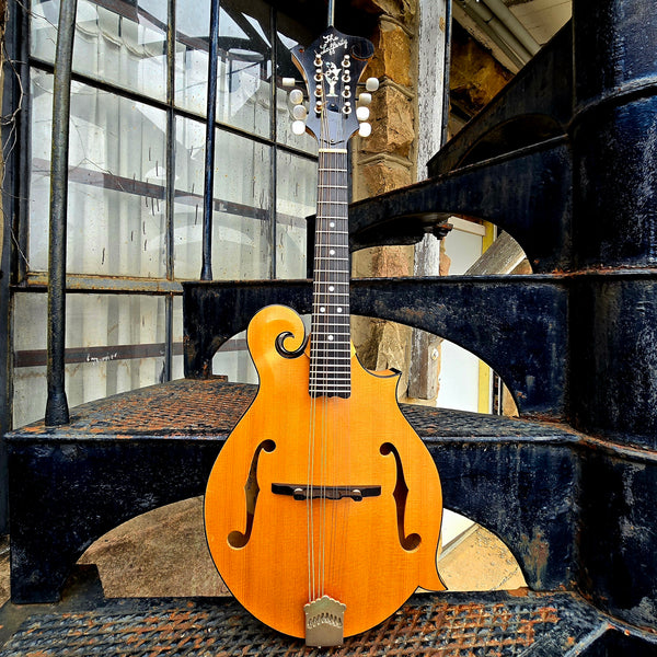 2012 The Lafferty LF5BWN Wide Neck Mandolin - F-Style - Natural - w/Case