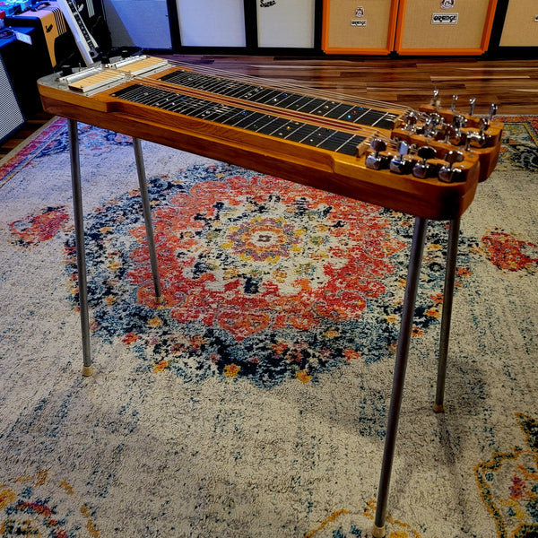 Homemade Custom Double-neck Lap Steel Guitar with Legs - No Pedal 8-String Necks