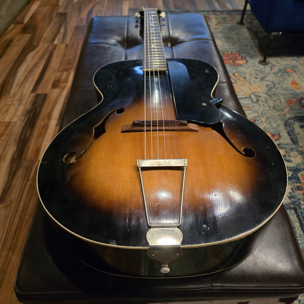 1962 Kay Archtop Acoustic Guitar - Sunburst - w/ Case