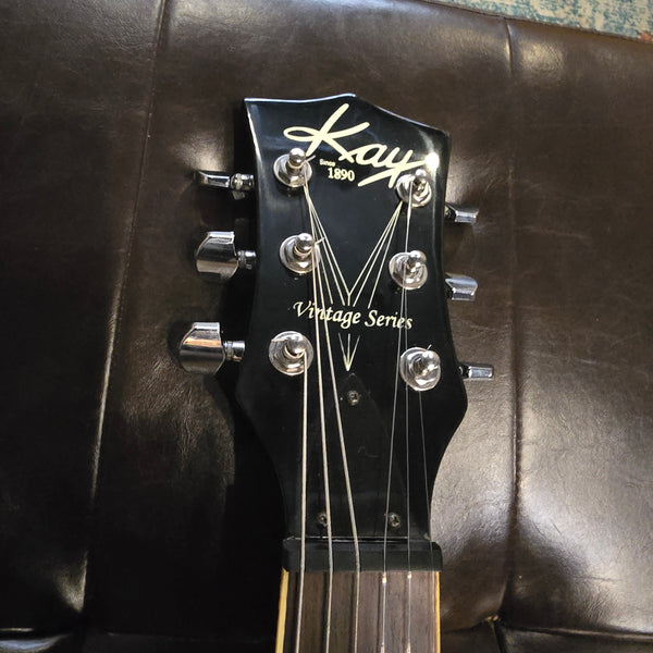 2000s Kay Vintage Series - K-LP - Singlecut - Black - w/ Hardshell Case
