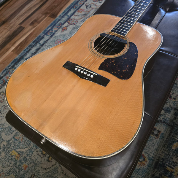 1977 Tama Hoshino TW-09 - Natural - Dreadnaught w/ Pickup and Case